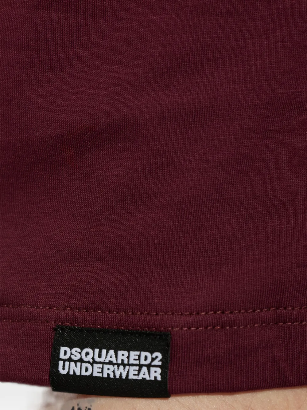 DSQUARED2 logo-patch crew-neck T-shirt Rood