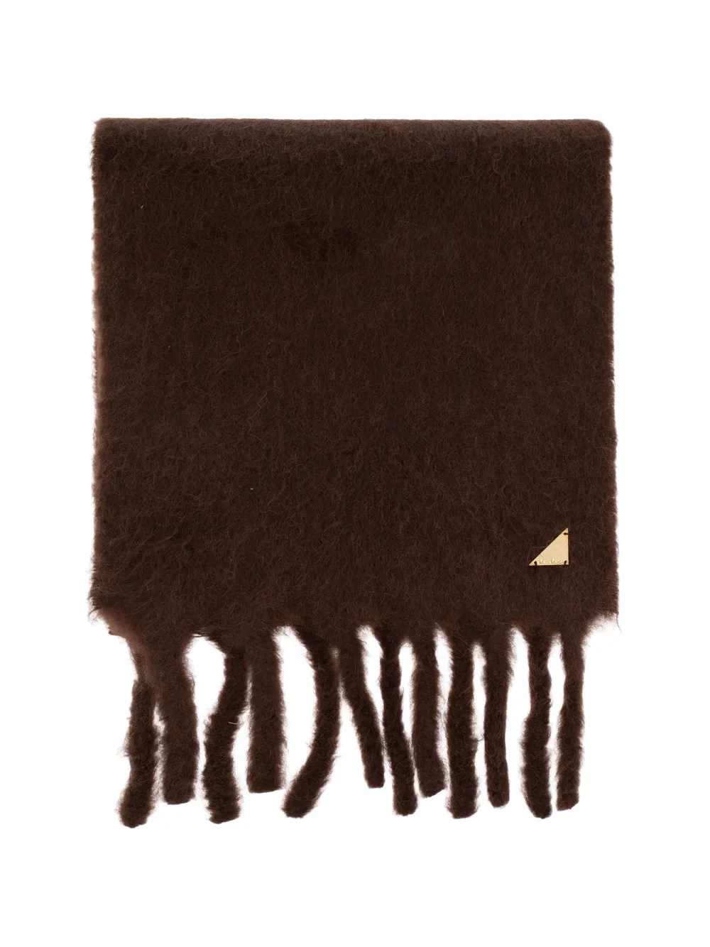 Max Mara suri alpaca scarf - rust - Marrone