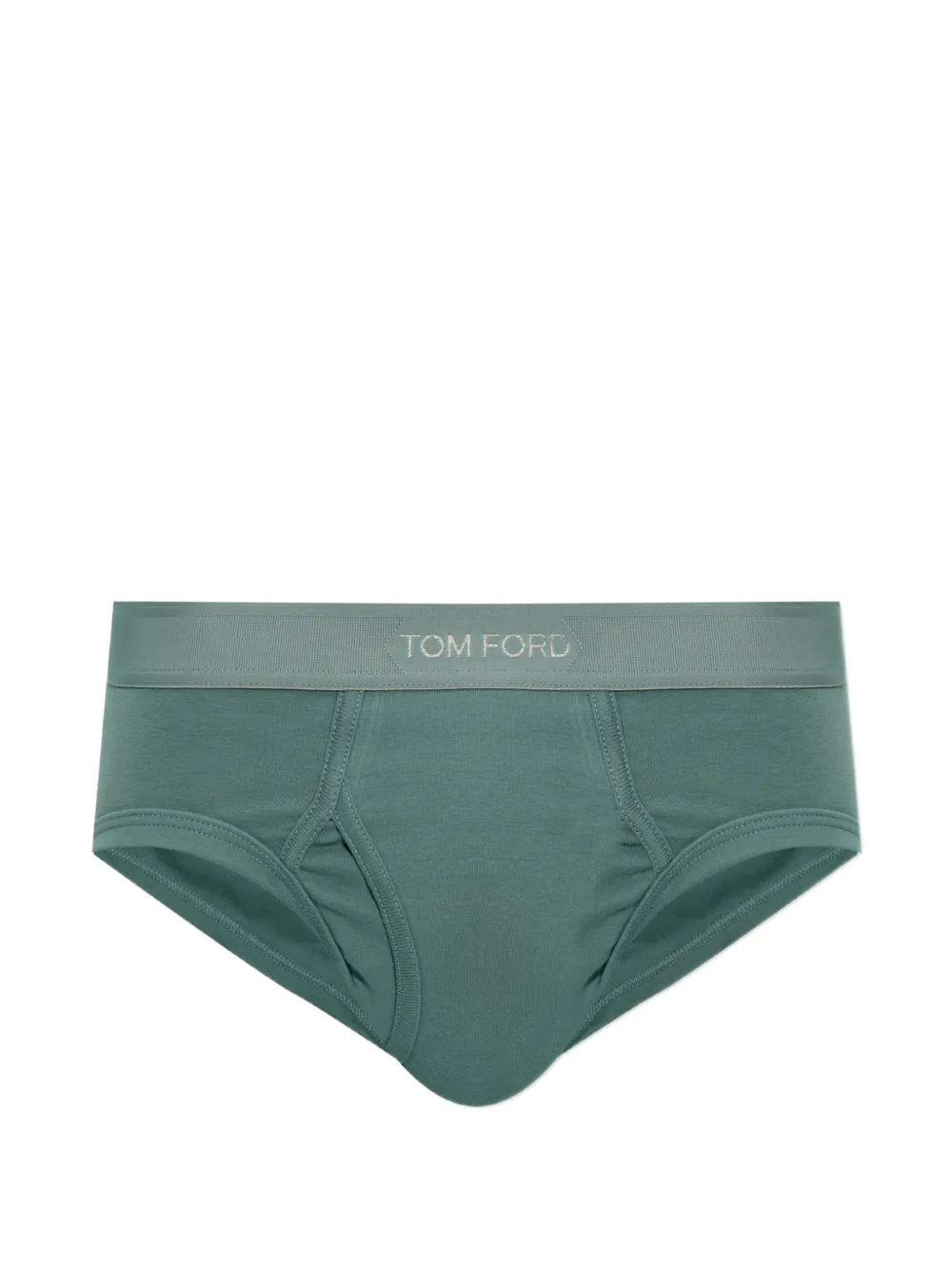TOM FORD logo-waistband briefs - Verde