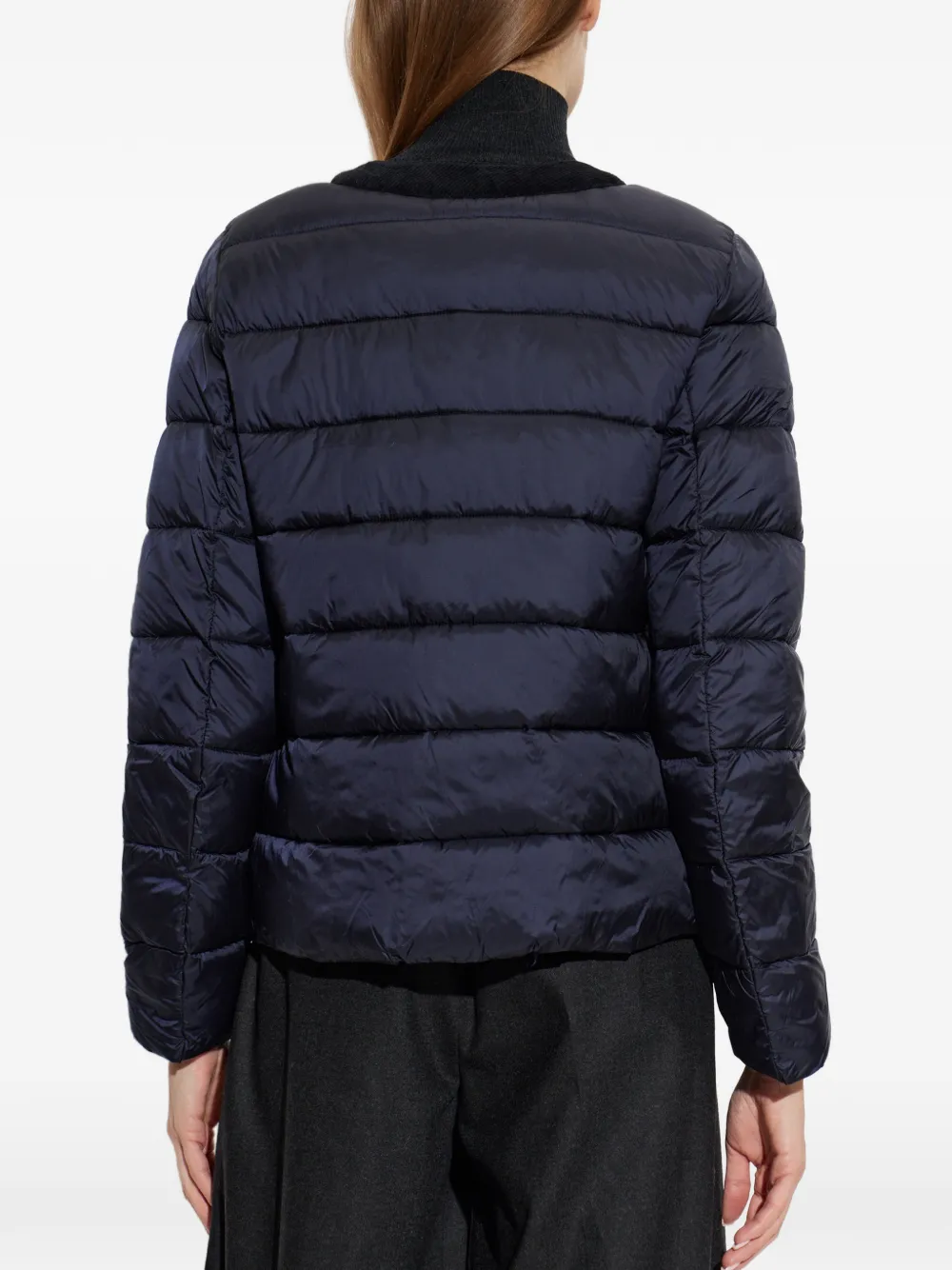 Michael Kors packable quilted nylon puffer jacket Blauw