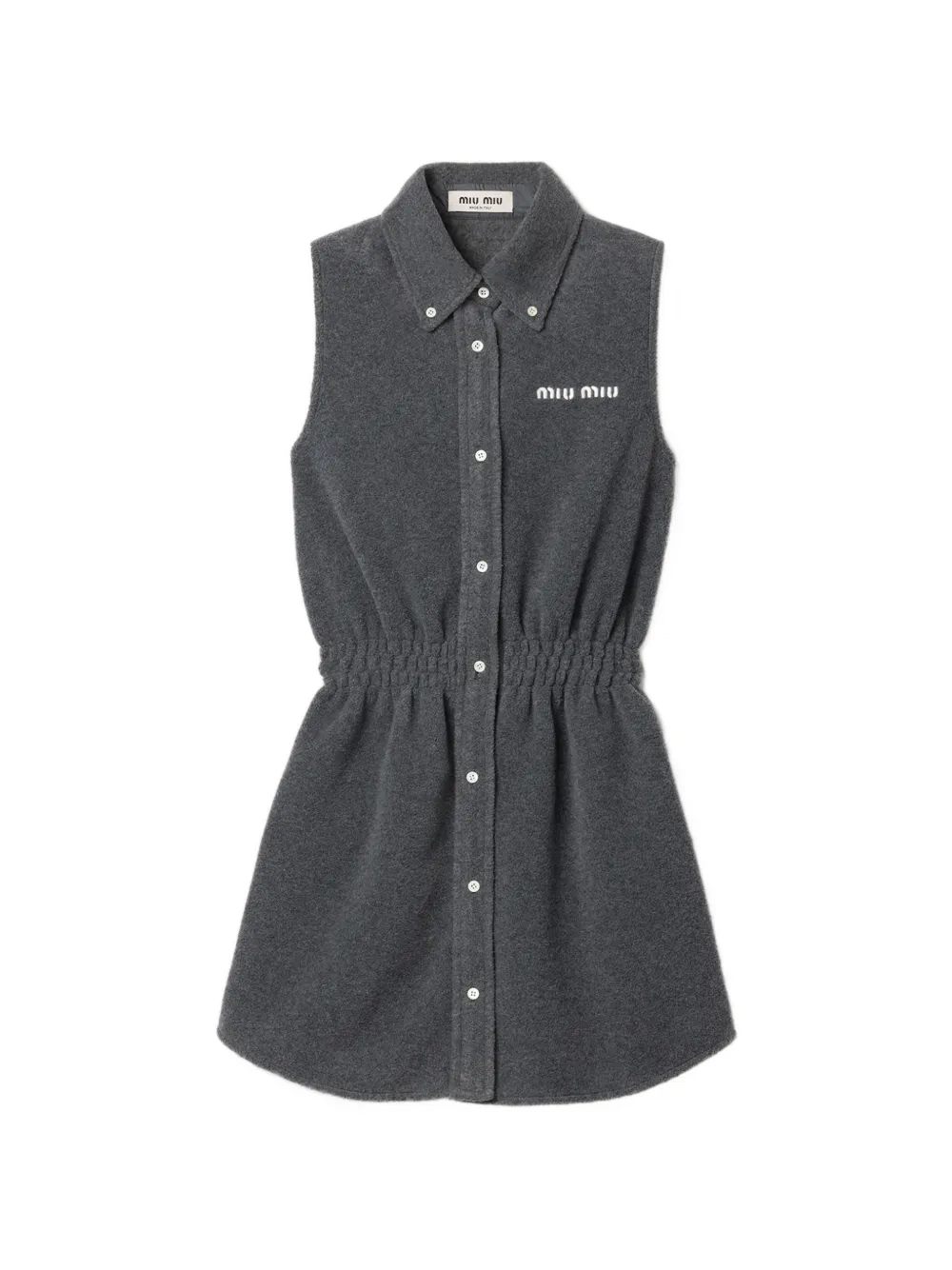 Miu Miu fleece mini dress - Grau
