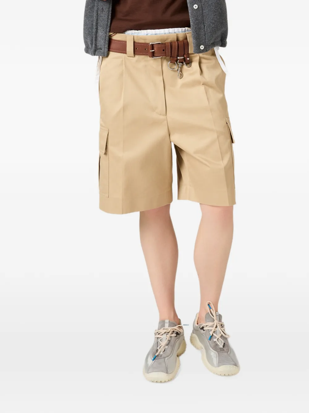 Miu chino bermudas Beige