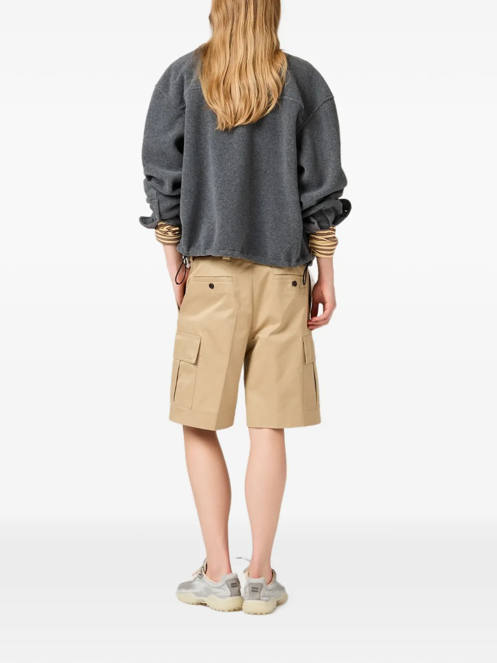 Miu chino bermudas Beige