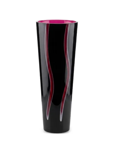 ROGASKA cylindrical wave-detail vase