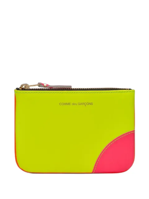 Comme Des Garçons Play panelled leather zip wallet