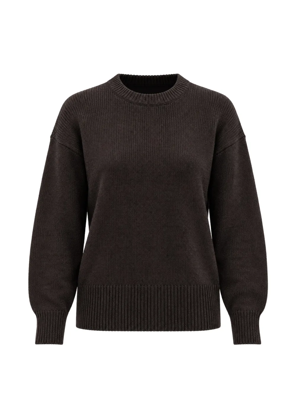 Autumn Cashmere ribbed-knit boxy sweater - Marrone