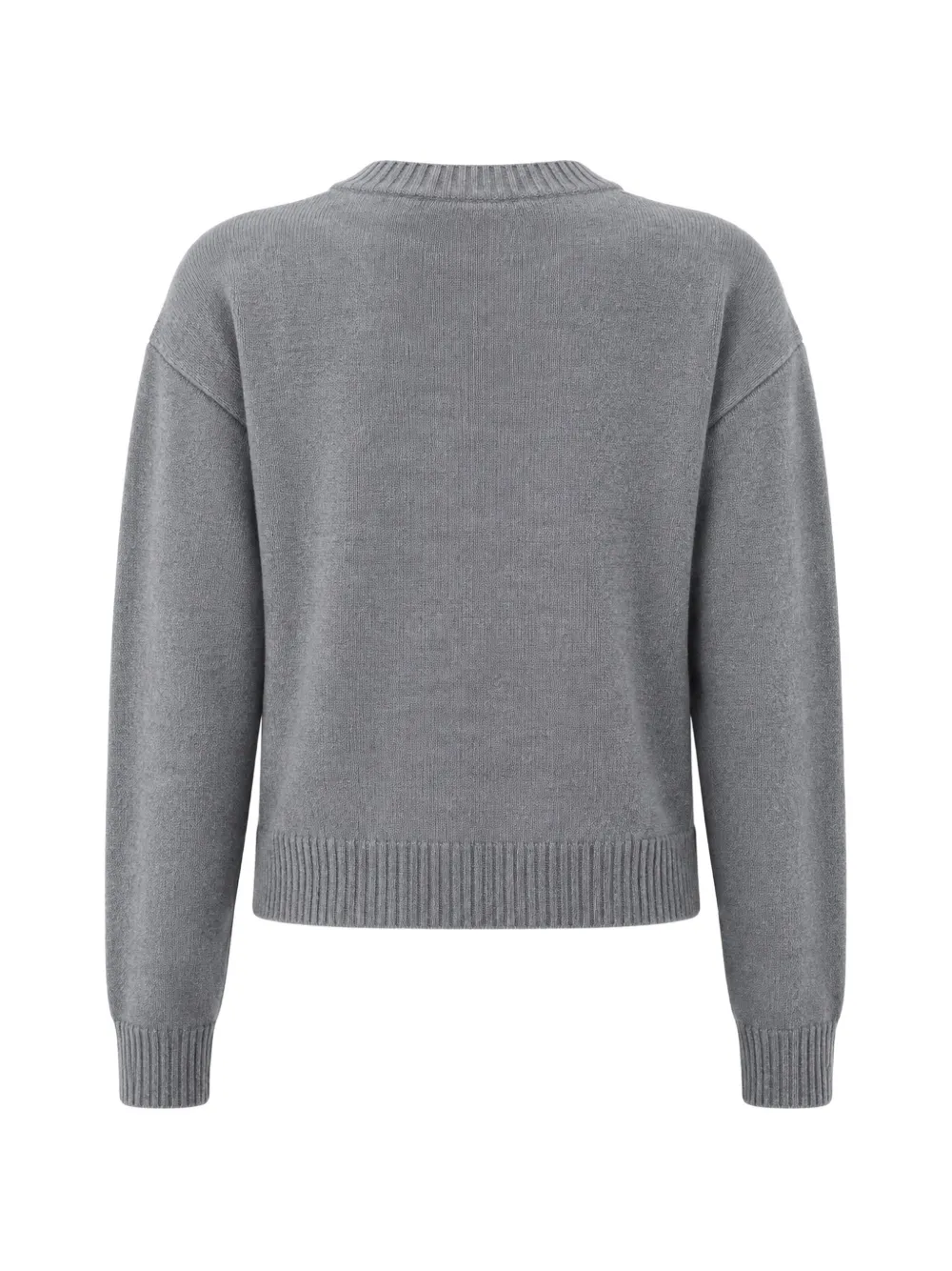 MSGM Trui met ronde hals en konijn-intarsia Grijs