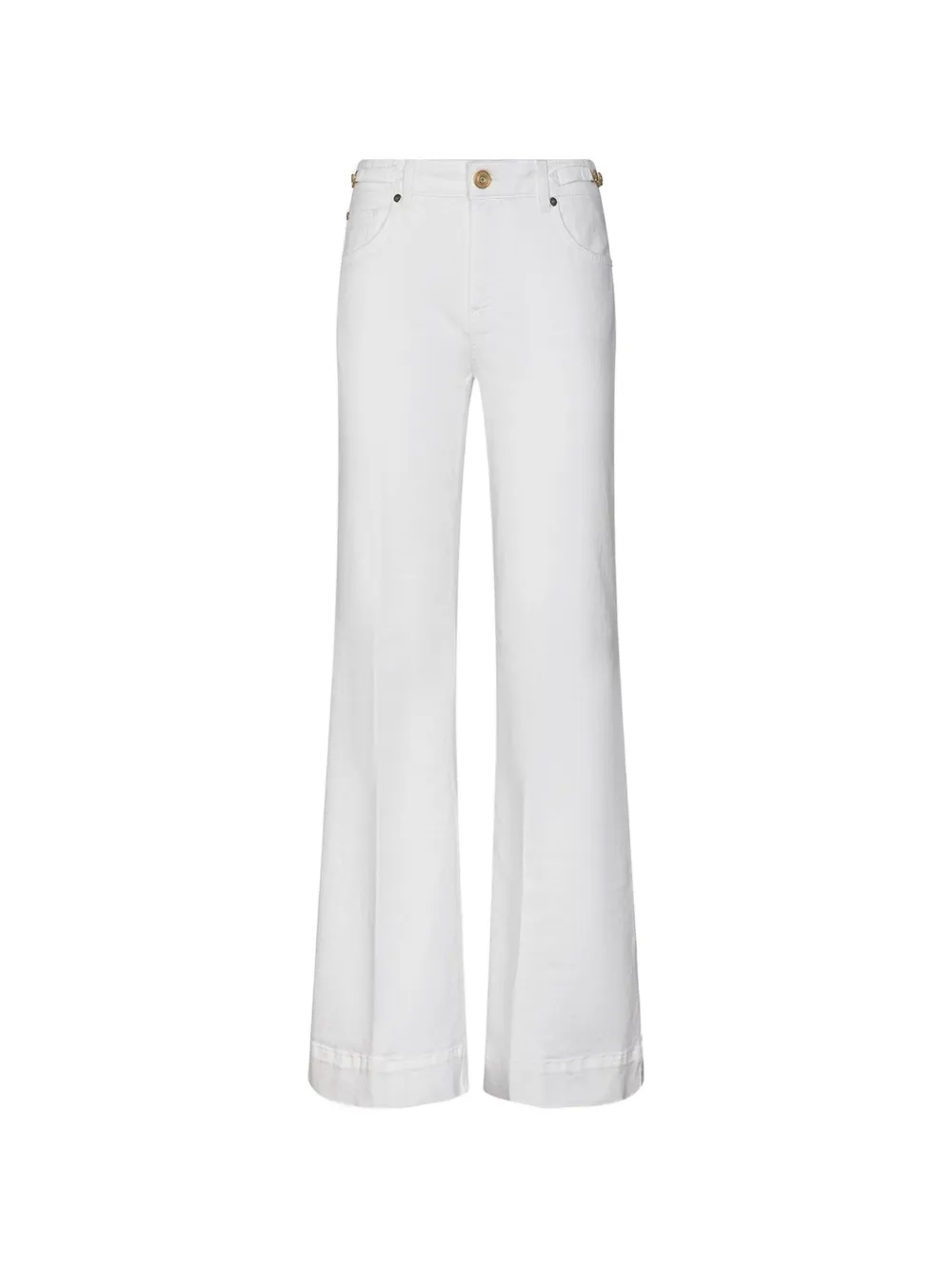 Gaëlle Paris jean à coupe évasée - Blanc Gaëlle Paris jean à coupe évasée - Blanc