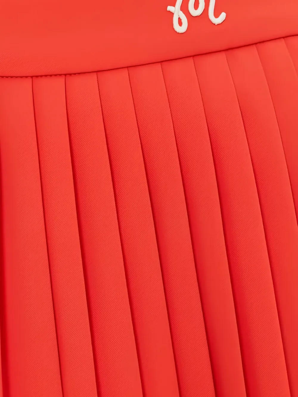 Malbon Golf Kate plooirok met geborduurd logo Rood