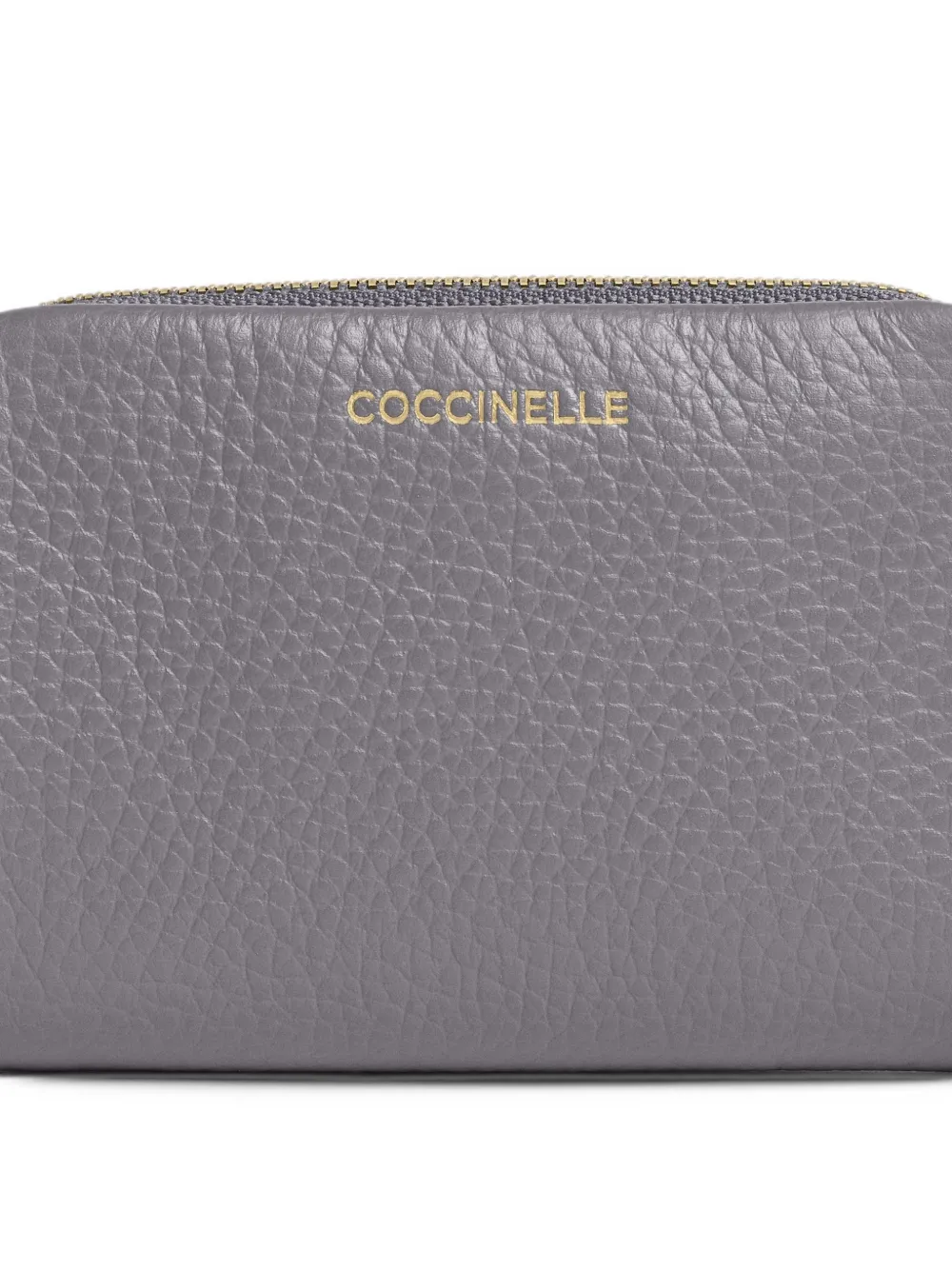 Coccinelle Medium C-Me portemonnee met textuur Grijs