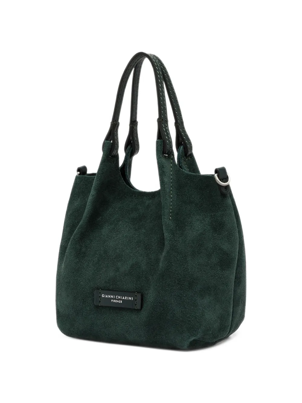 GIANNI CHIARINI Kleine Dua suède schoudertas Groen