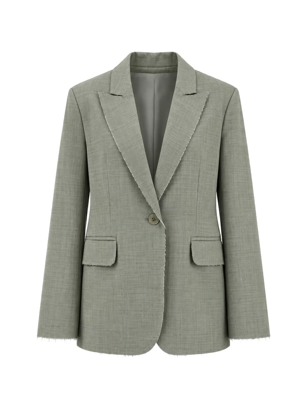 VICOLO raw-cut blazer - Grün