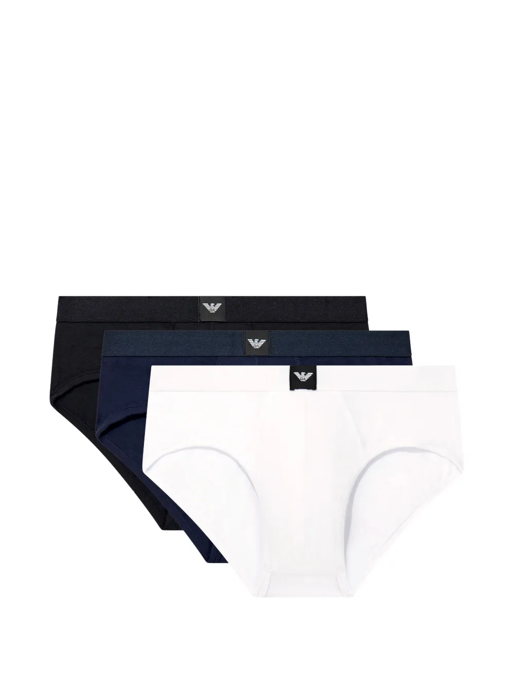 Ea7 Emporio Armani Slip con applicazione logo (3 pezzi) - Toni neutri