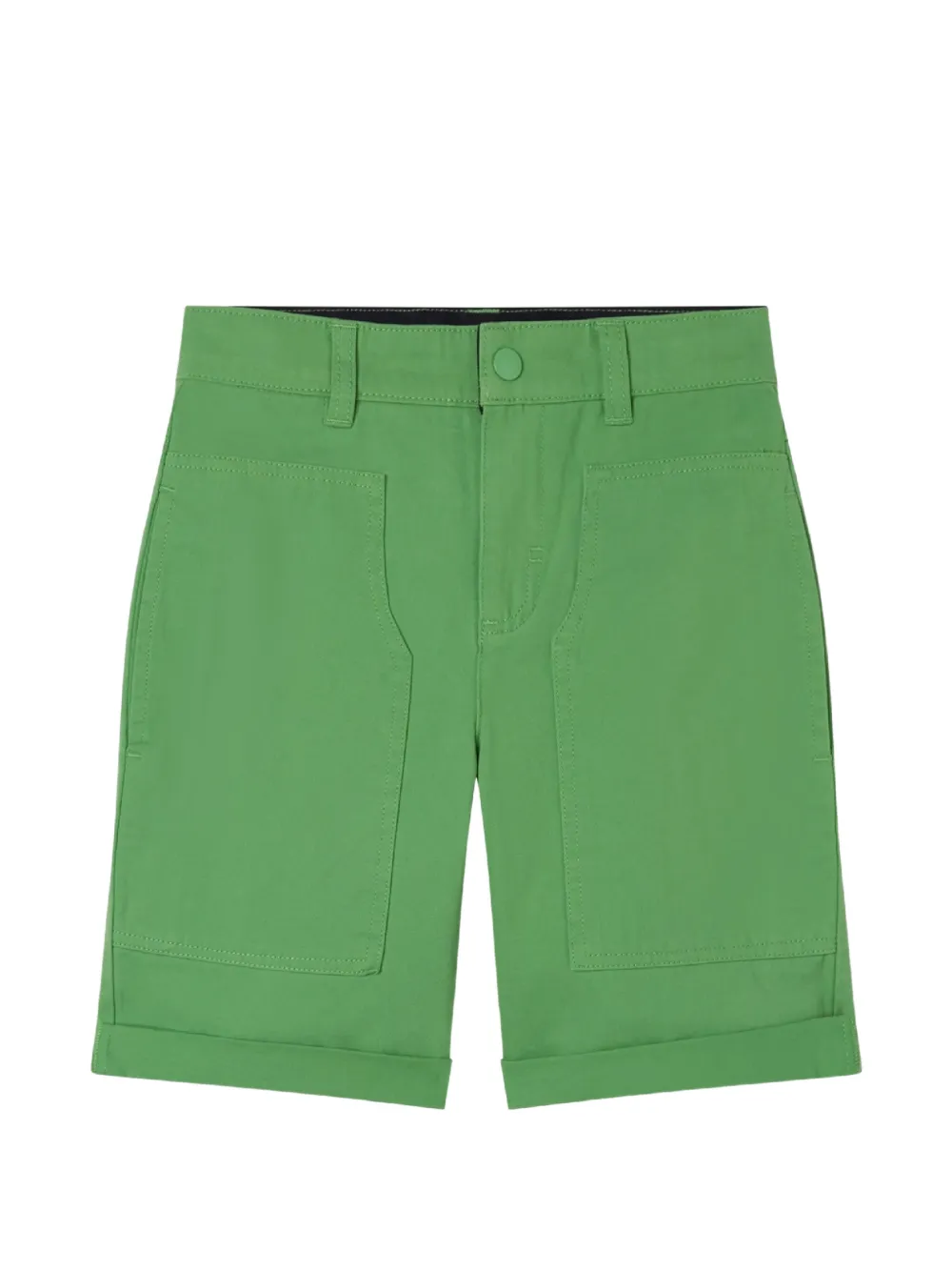 Stella McCartney Kids patch-pocket shorts Groen