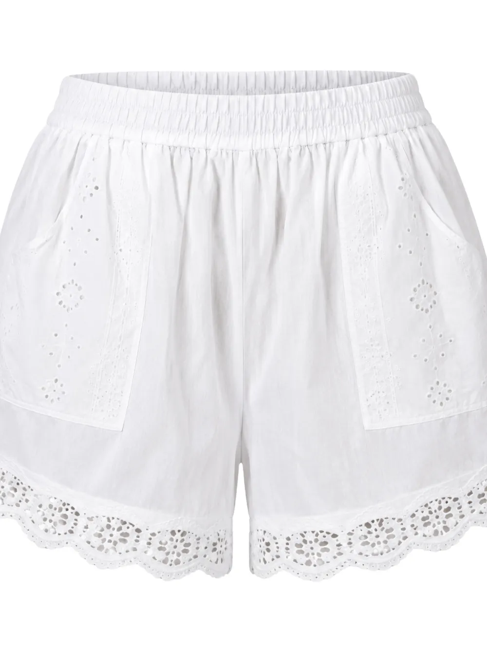 Xirena Danny broderie-anglaise drawstring shorts Wit