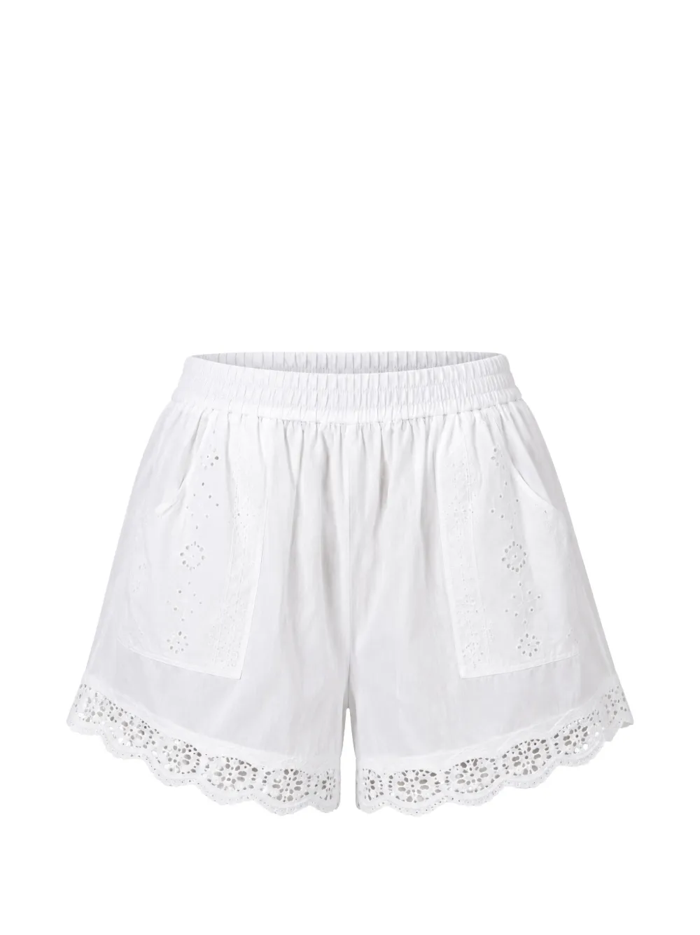 Xirena Danny broderie-anglaise drawstring shorts - Blanc Xirena Danny broderie-anglaise drawstring shorts - Blanc