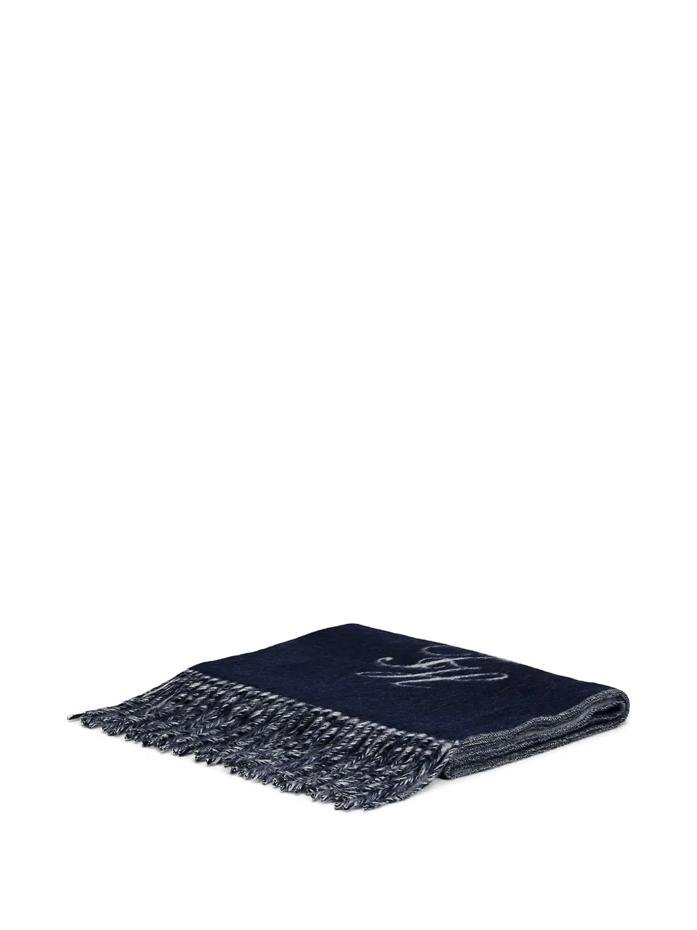 Tommy Hilfiger Sjaal met geborduurd logo Blauw