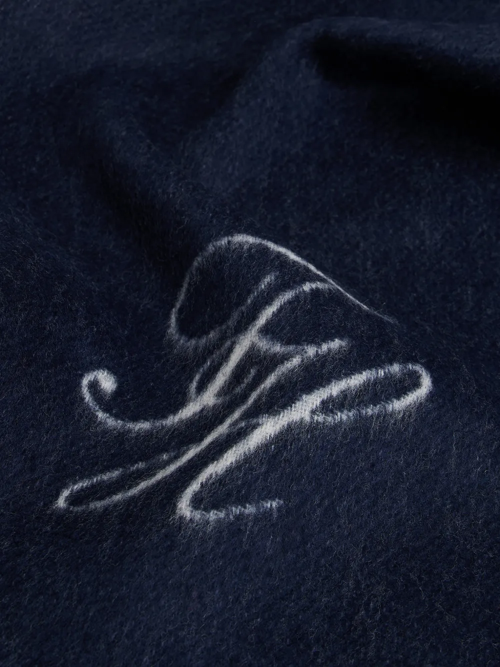 Tommy Hilfiger Sjaal met geborduurd logo Blauw