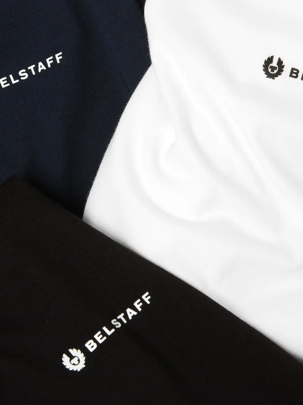 Belstaff Drie T-shirts met logoprint Blauw