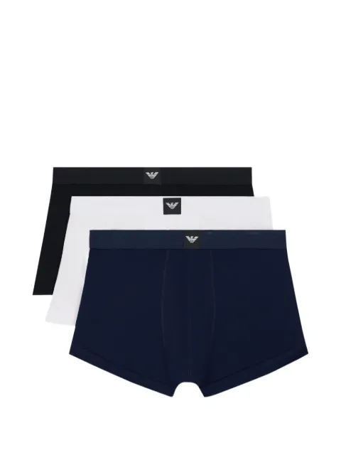 Ea7 Emporio Armani logo-patch boxers (set of three)