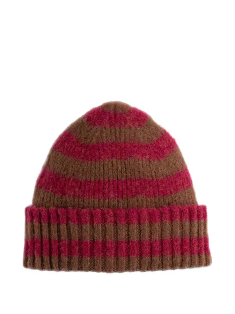 Howlin' Hard Working striped ribbed-knit beanie hat