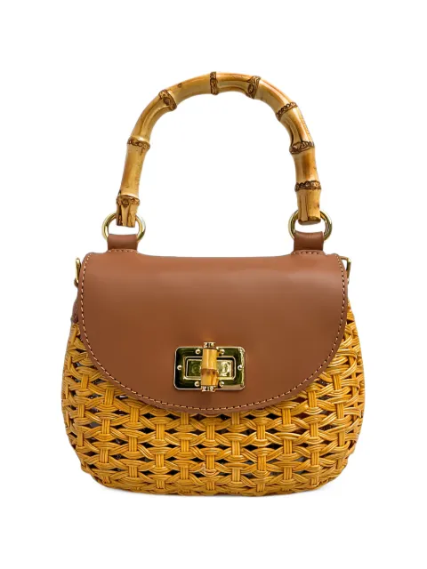SERPUI Bolsa tote Consuelo Knot com alça em bambu