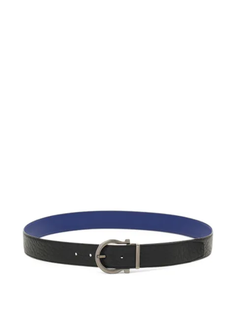 Ferragamo Gancini reversible pebbled-leather belt