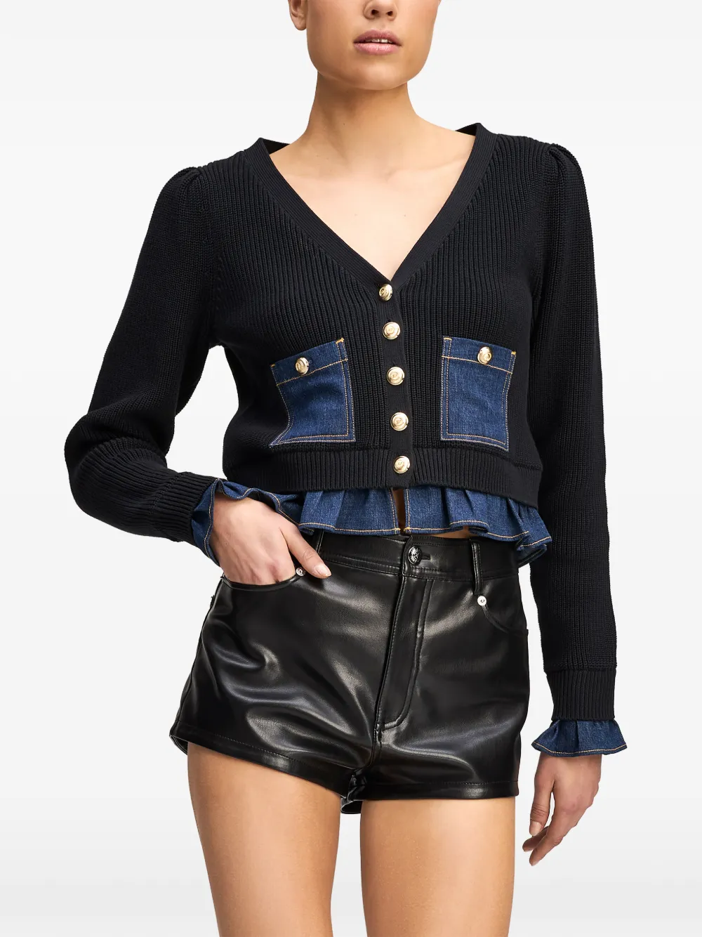 Cinq A Sept Lilly V-neck cardigan Zwart