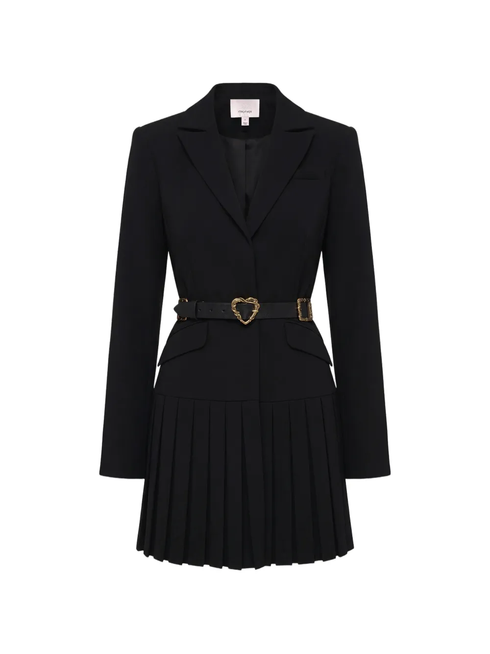 Cinq A Sept Saule pleated-detail mini dress - Nero