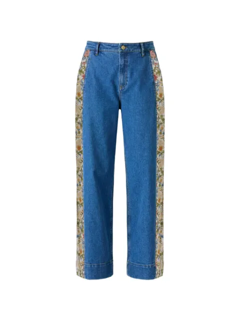 Cinq A Sept Jeans Zoe dritti con dettaglio patchwork
