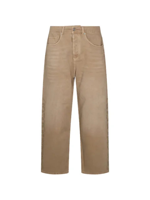 Drôle De Monsieur stud-embellished cotton jeans