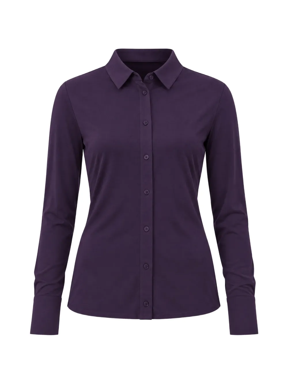 Liviana Conti Clotilde classic-collar button-up shirt - Violet Liviana Conti Clotilde classic-collar button-up shirt - Violet
