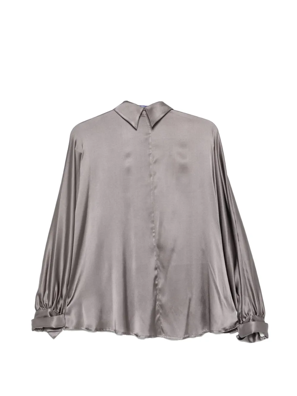 STYLAND kimono-sleeve satin shirt Grijs