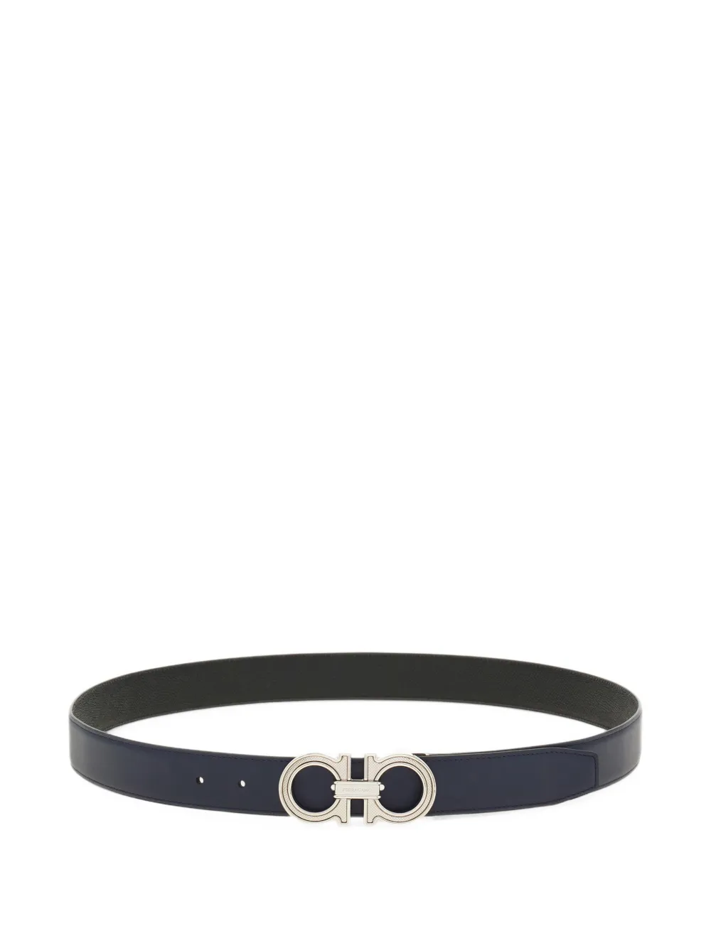 Ferragamo reversible and adjustable Gancini belt Blauw