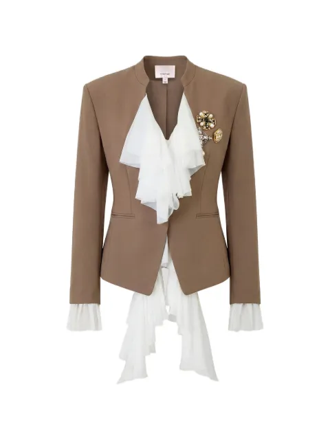 Cinq A Sept Maren brooch-detail blazer