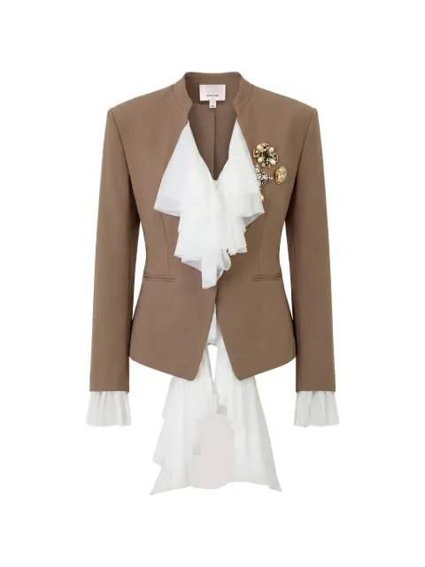 Cinq A Sept Maren brooch-detail blazer