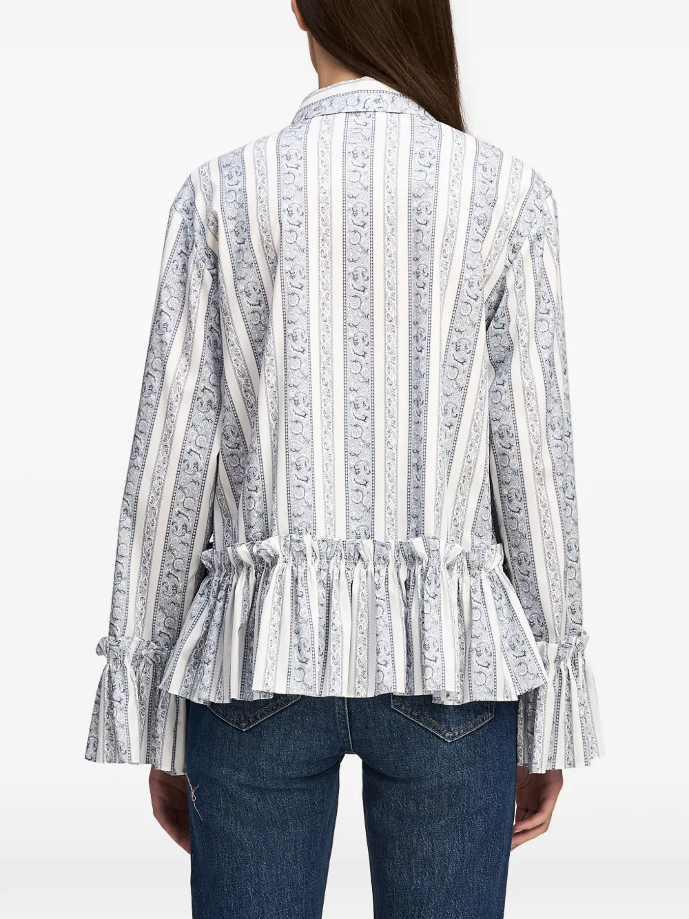 Cinq A Sept Daxel ruffled shirt Beige