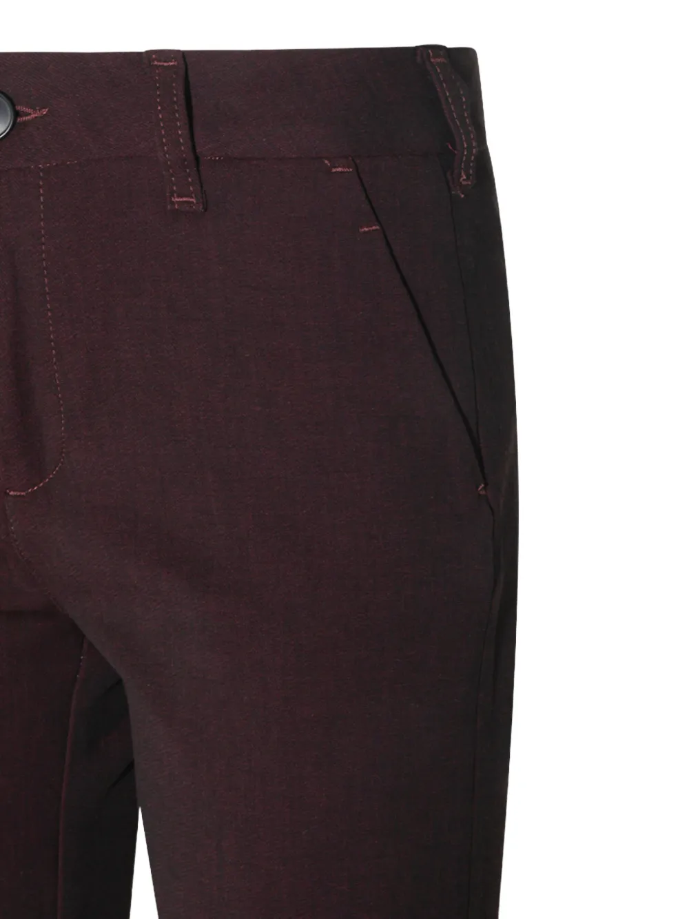 LOIS JEANS Broek met logopatch Rood
