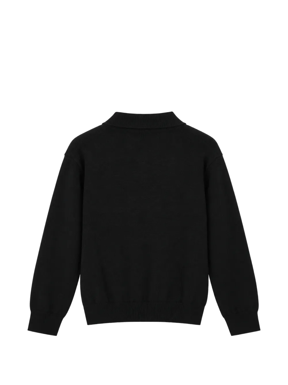 Fendi Kids logo-patch polo shirt Zwart