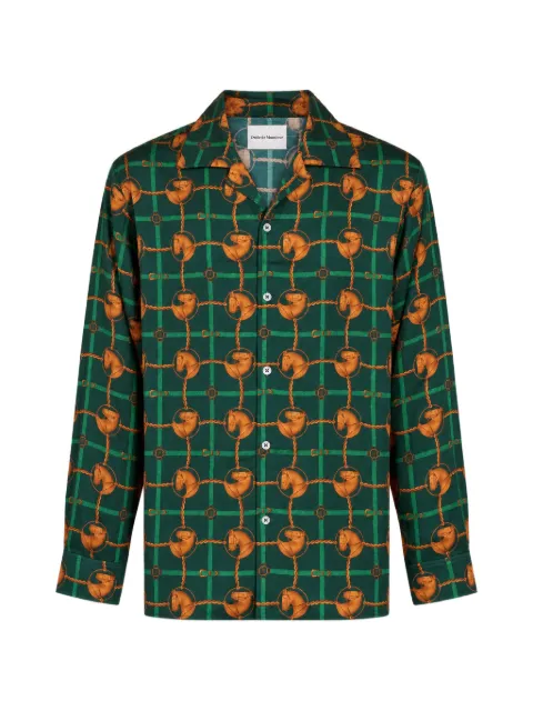Drôle De Monsieur equestrian-print shirt