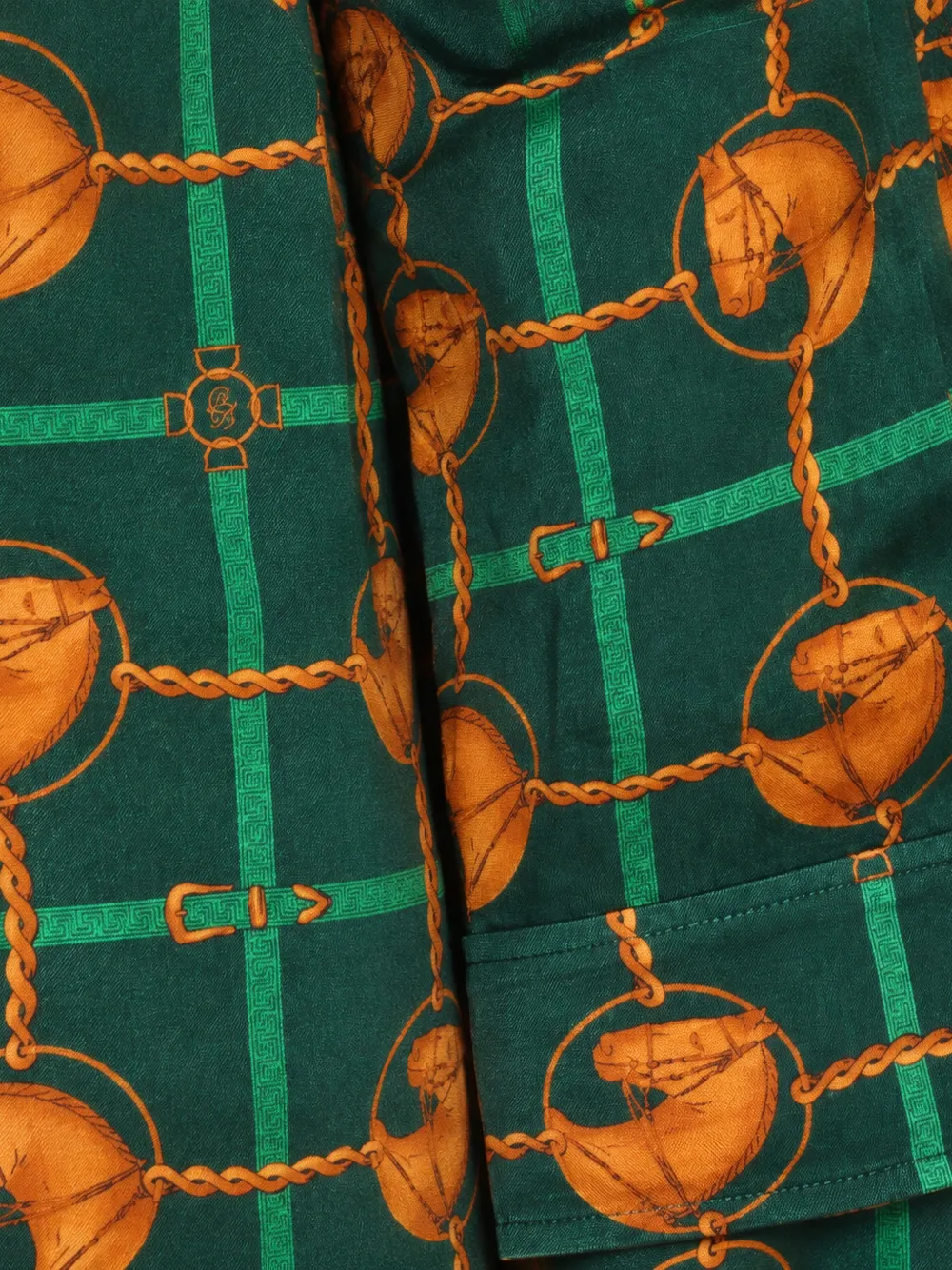 Drôle De Monsieur equestrian-print shirt Groen