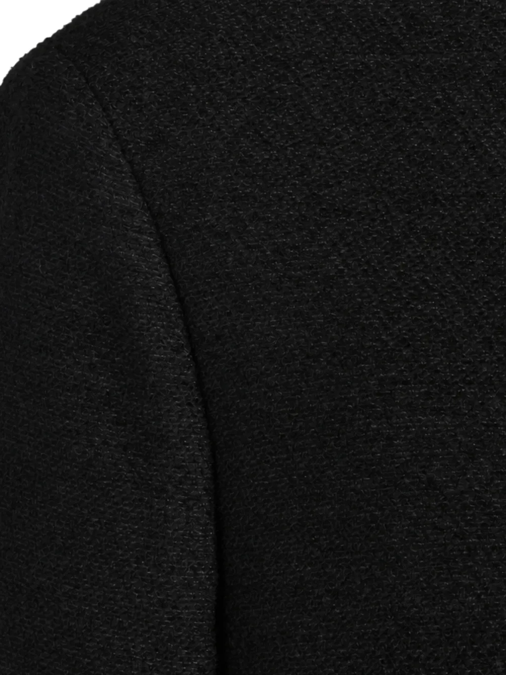FENDI black bouclé wool jacket Zwart