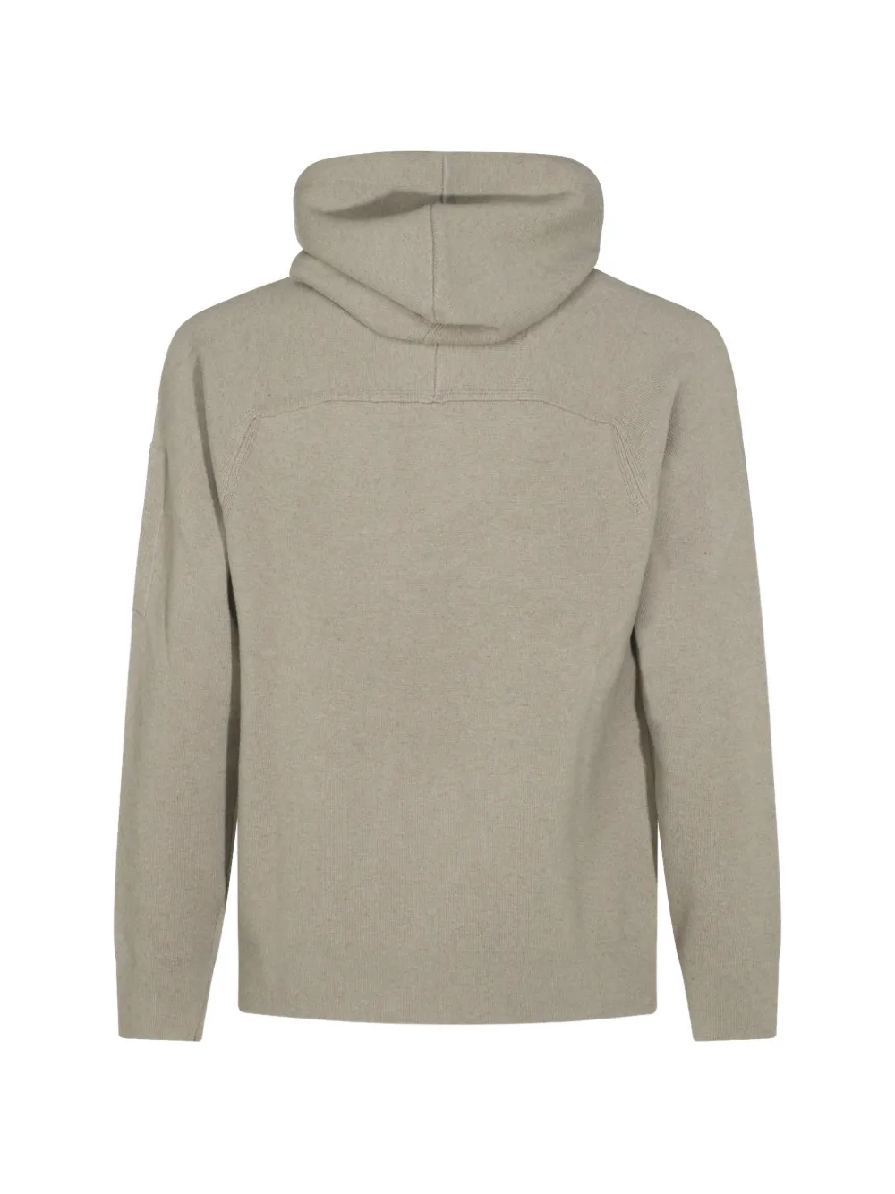 C.P. Company lambswool Lens knitted hooded sweater Beige