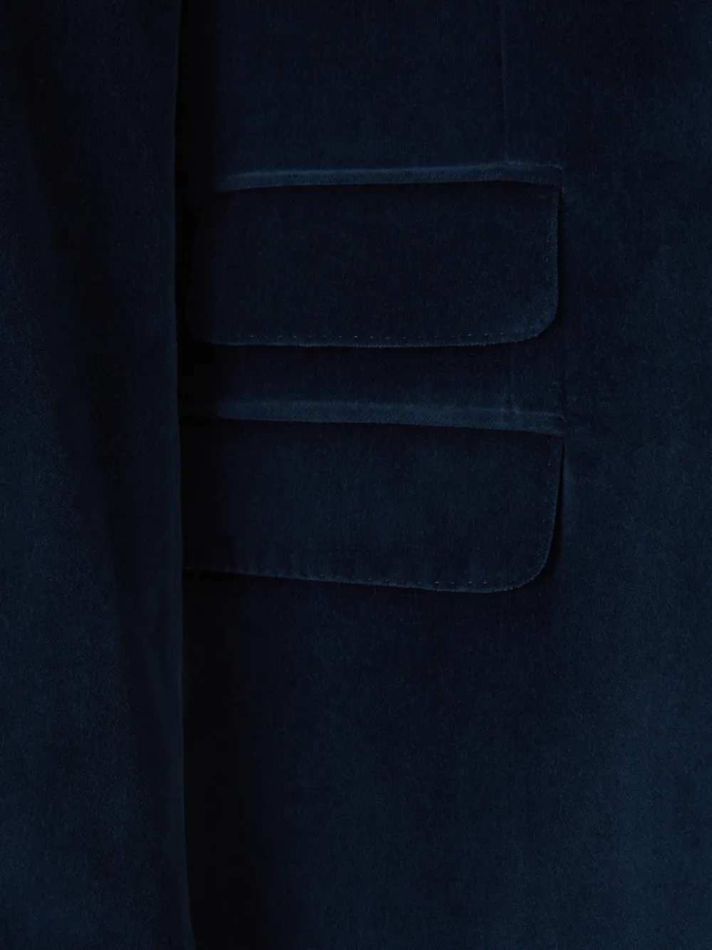 Boglioli velvet single-breasted jacket Blauw