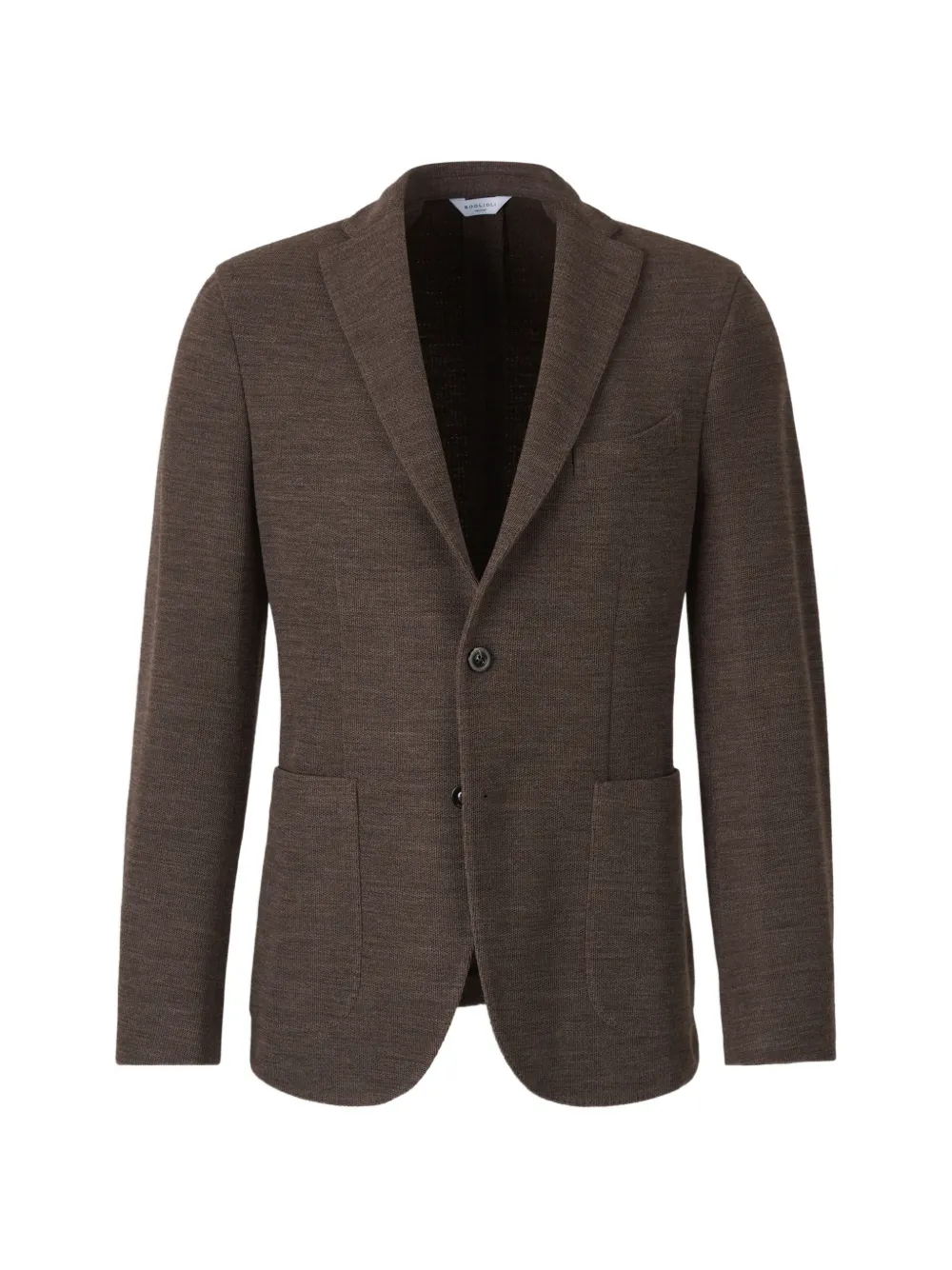 Boglioli notched-lapel single-breasted blazer Bruin