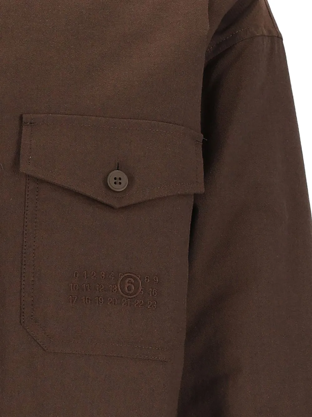 MM6 Maison Margiela Omkeerbaar overhemd Bruin