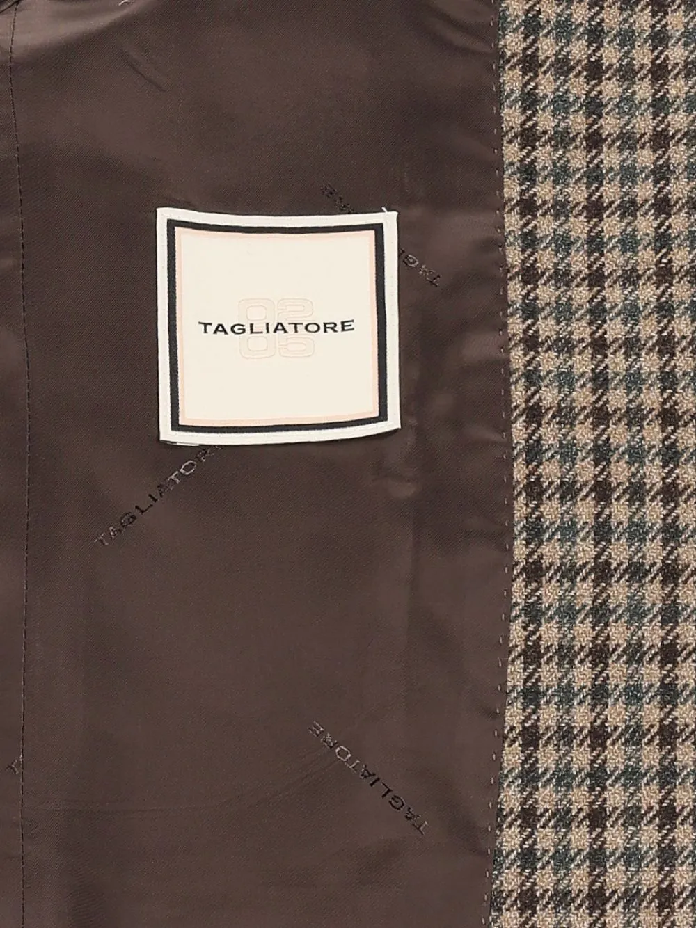 Tagliatore Bertha houndstooth jacket Bruin