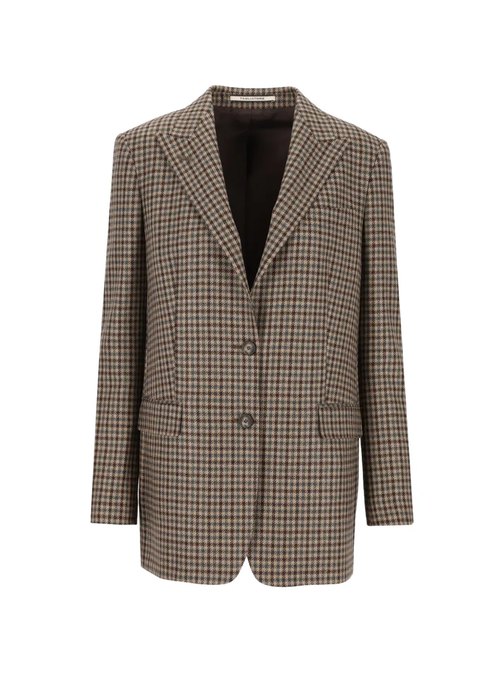 Tagliatore Bertha houndstooth jacket - Brown