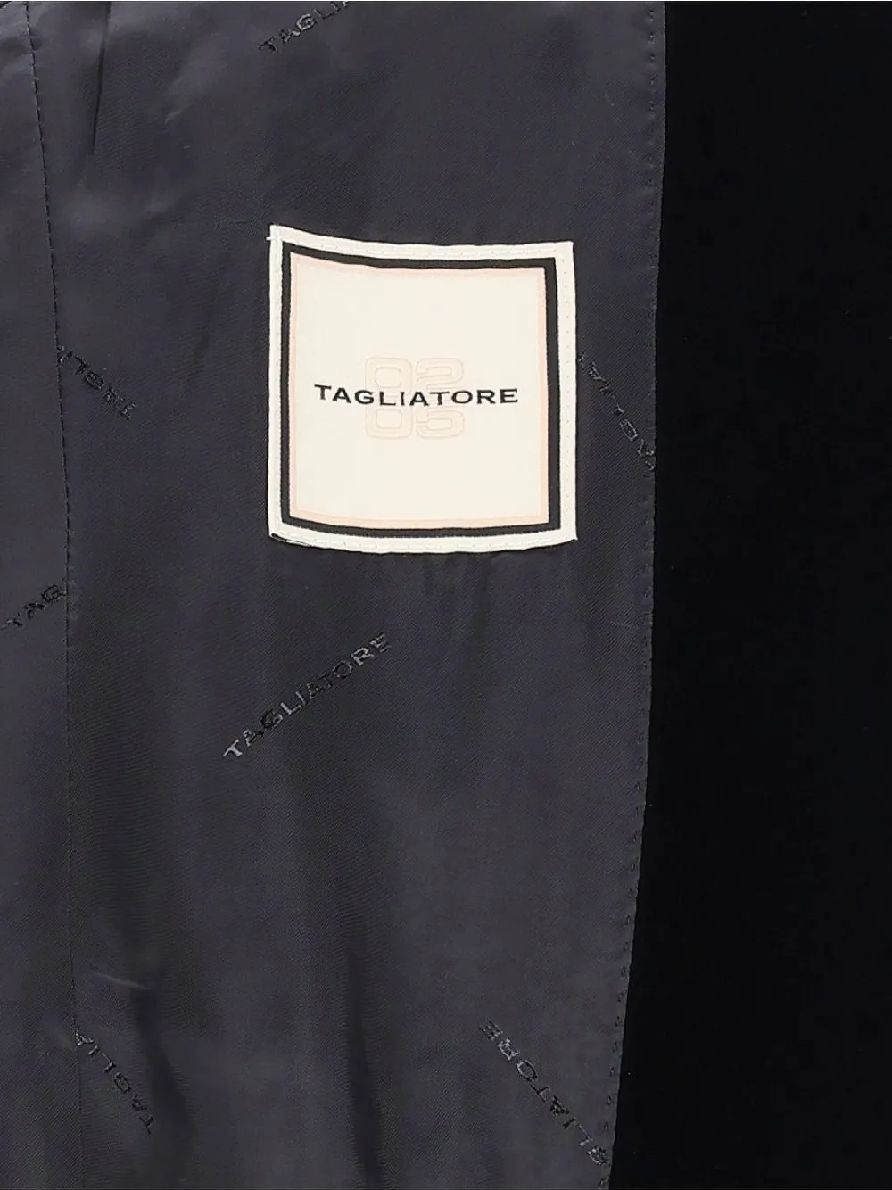Tagliatore Parigi velvet blazer Blauw