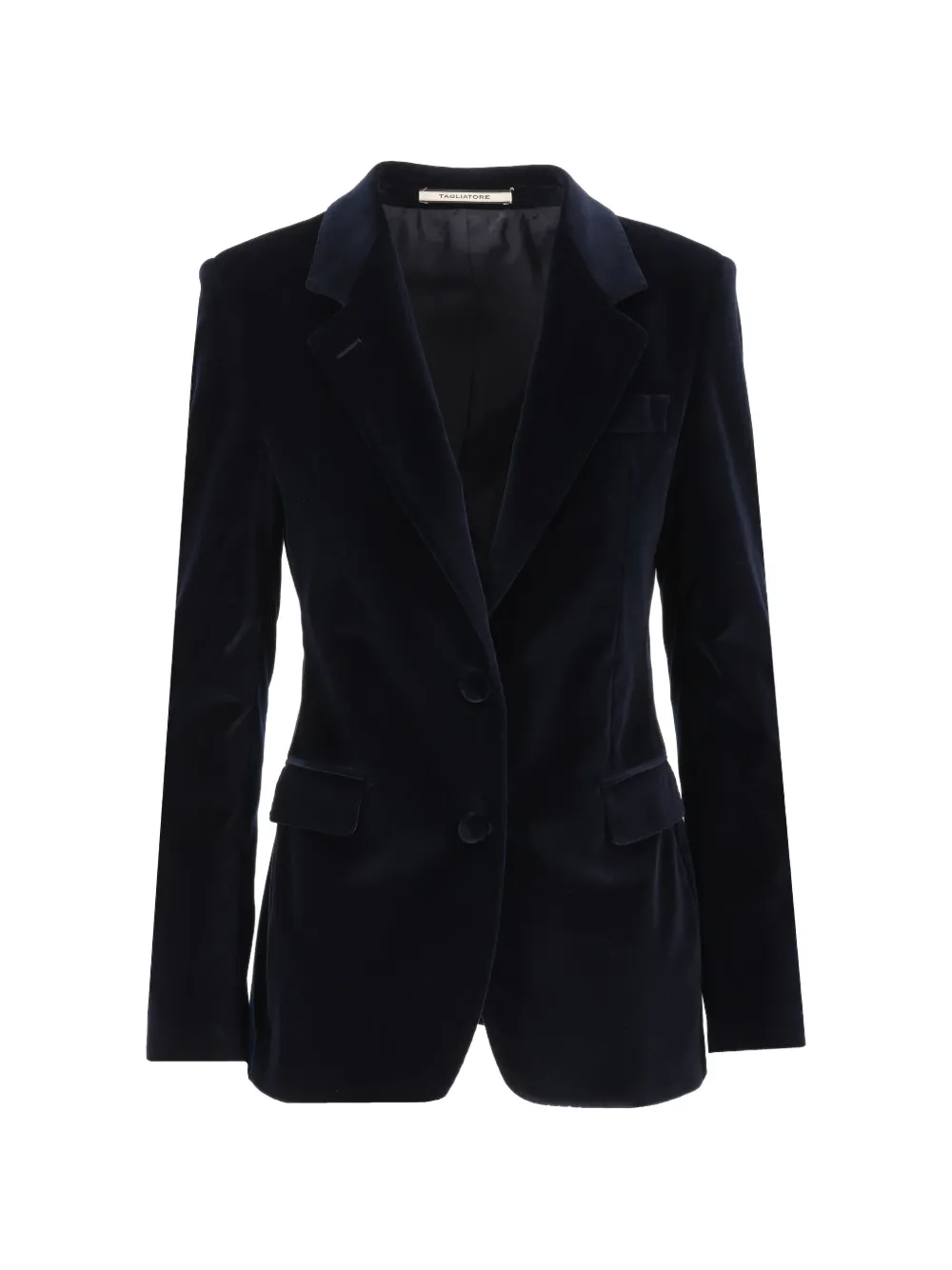 Tagliatore Parigi velvet blazer Blauw